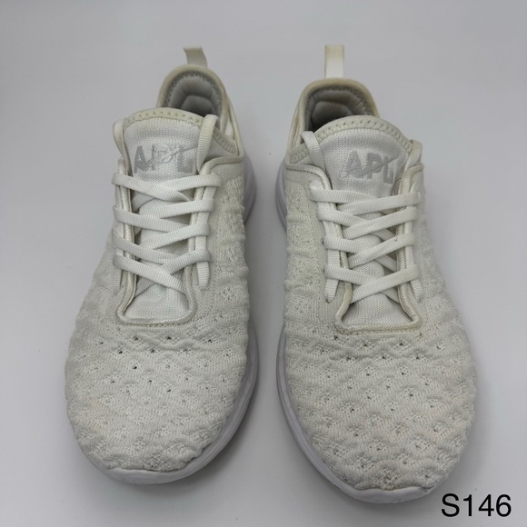 APL Shoes - APL Unisex 3D StretchTechloom Phantom Sneaker White Cream US size Women 8.5 Men7